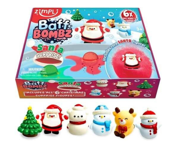 Pack 6 Bombes de bany Sorpresa Nadal Zimplykids