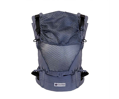 Mochila Quokkababy E-Carrier Mesh denim blue - Imatge 2