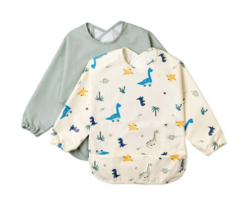 Pack 2 Baberos impermeables Dinos