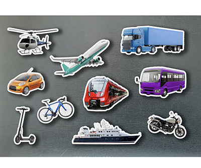 Magnéticos de Medios de Transporte de Nowordbooks