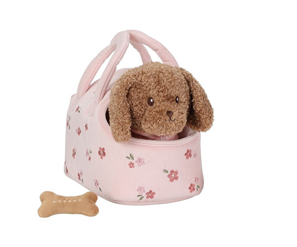 Perrito peluche con bolsa Little Dutch