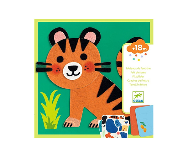 Cuadros de fieltro Animales Suaves Djeco